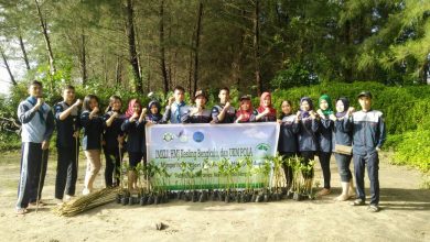 Photo of Mahasiswa Poltekkes Kemenkes Bengkulu Bersama IMKLI Tanam Ratusan Mangrove