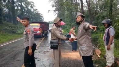 Photo of Adanya Laporan Pohon Tumbang, Polres BU Turunkan Anggota ke Lapangan,