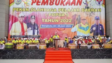 Photo of Popda Provinsi Bengkulu Tahun 2022 Resmi Dibuka Gubernur Bengkulu