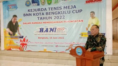 Photo of Dadang Mishal Apresiasi Ajang Kejurda Tenis Meja BNN Kota Bengkulu