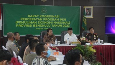 Photo of Gubernur Dan Kejati Bengkulu Menggelar Rapat  Koordinasi PEN Tahun 2022